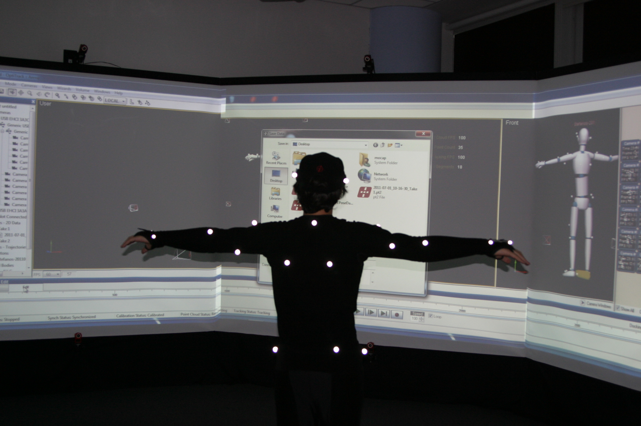 Σύστημα motion capture στο εργαστήριο γραφικών και εικονικής πραγματικότητας